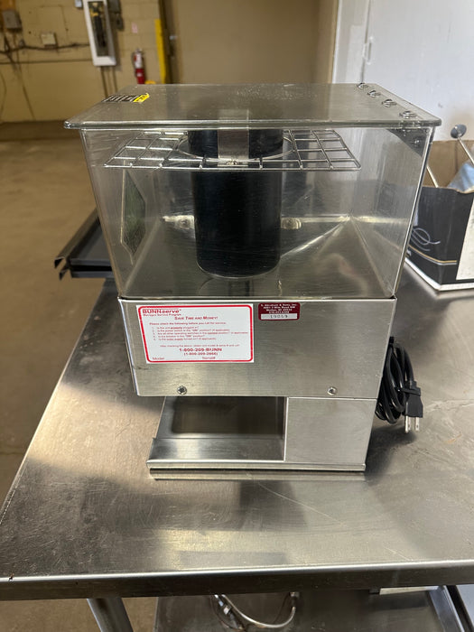 "BUNN" LPG-120V-SST H.D COMMERCIAL COUNTERTOP COFFEE GRINDER
