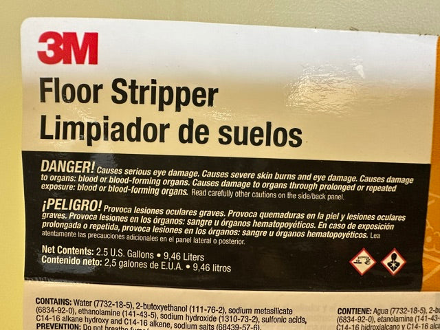 ***LOT OF 2*** 3M 2.5 GALLON Floor Finish Stripper Liquid Concentrate, NEW**