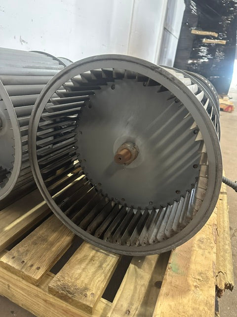 LOT OF 3***DUAL SQUIRREL CAGE FAN/AIR BLOWERS W/ 5.94HP GOULD MOTOR 3PH,230/460V