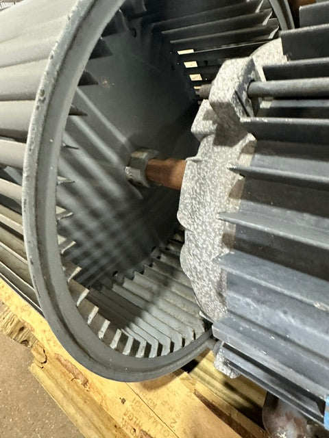 LOT OF 3***DUAL SQUIRREL CAGE FAN/AIR BLOWERS W/ 5.94HP GOULD MOTOR 3PH,230/460V