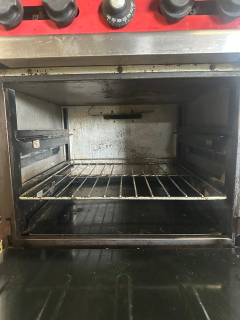 "VULCAN 24L" H.D COMMERCIAL NATURAL GAS 4 BURNER STOVE WITH OVEN