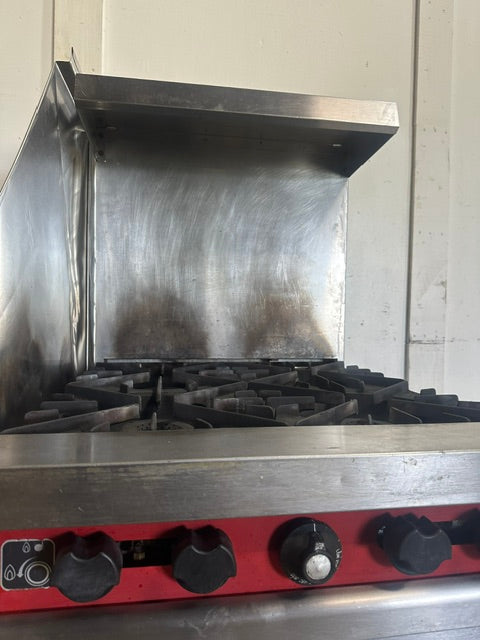 "VULCAN 24L" H.D COMMERCIAL NATURAL GAS 4 BURNER STOVE WITH OVEN
