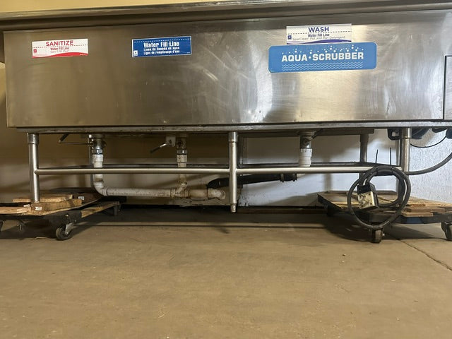 "INSINGER AQUA SCRUBBER"COMMERCIAL POT/PAN WASHING STATION/SCRUBBER SINK W/MOTOR