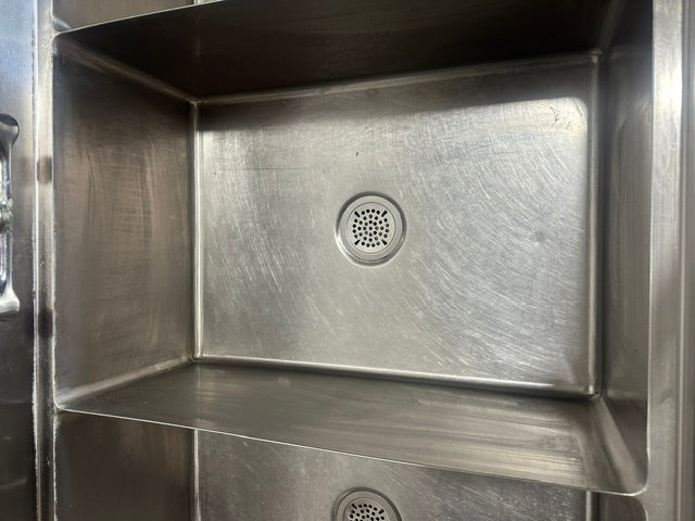 "JOHN BOOS" H.D COMMERCIAL S.S 3 COMPARTMENTS SINK W/ 2 DRAINBOARDS, NSF