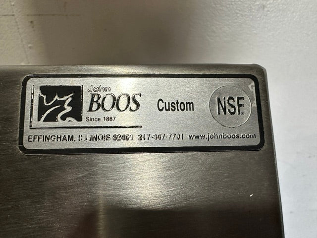 "JOHN BOOS" H.D COMMERCIAL S.S 3 COMPARTMENTS SINK W/ 2 DRAINBOARDS, NSF