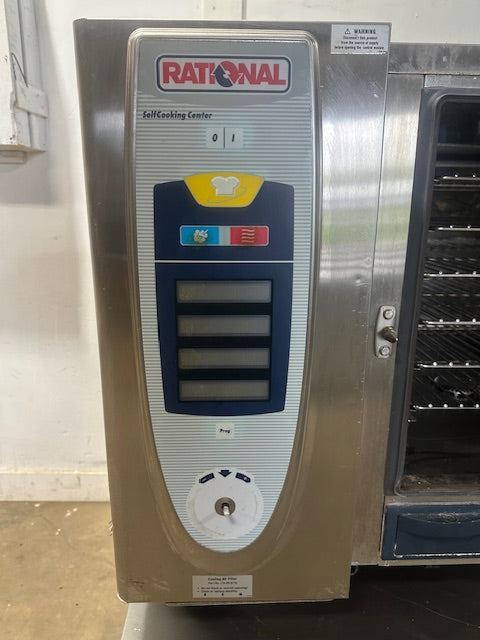 "RATIONAL SCC 62"H.D COMMERCIAL ELECTRIC COMBI-OVEN/STEAMER WITH STAND 480V,3PH