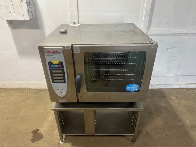 "RATIONAL SCC 62"H.D COMMERCIAL ELECTRIC COMBI-OVEN/STEAMER WITH STAND 480V,3PH