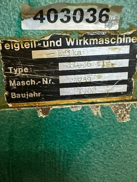 "ERIKA II-36-T1G"H.D COMMERCIAL DOUGH DIVIDER SEMI ROUNDER 36 PARTS