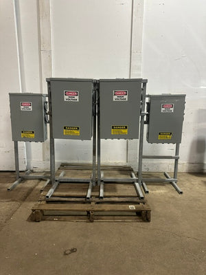LOT OF 4** Hubbell portable power Distribution Box, Temporary Power Box
