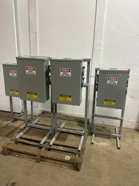 LOT OF 4** Hubbell portable power Distribution Box, Temporary Power Box