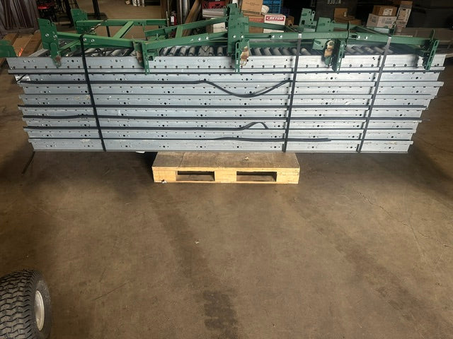 *LOT OF 8* 24"W x 120"L (EACH) INDUSTRIAL HD ROLLER CONVEYORS w/ ATTACHABLE LEGS
