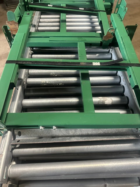 *LOT OF 8* 24"W x 120"L (EACH) INDUSTRIAL HD ROLLER CONVEYORS w/ ATTACHABLE LEGS