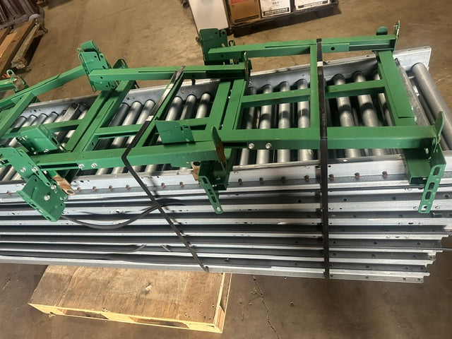 *LOT OF 8* 24"W x 120"L (EACH) INDUSTRIAL HD ROLLER CONVEYORS w/ ATTACHABLE LEGS