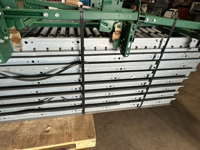*LOT OF 8* 24"W x 120"L (EACH) INDUSTRIAL HD ROLLER CONVEYORS w/ ATTACHABLE LEGS