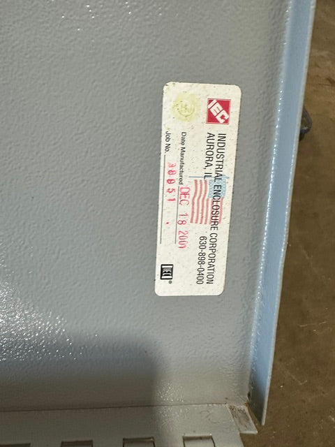 "KIRBY RISK ALLEN-BRADLEY" VFD-3&nbsp; H.D INDUSTRIAL CONTROL PANEL, 480v 3ph