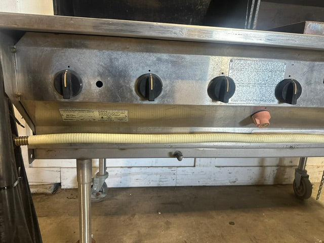 "MAGICATER" MOBILE COMMERCIAL N GAS OUTDOOR BBQ  GRILL W/ 8 BURNERS