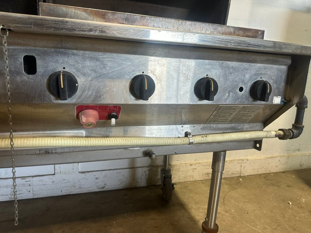 "MAGICATER" MOBILE COMMERCIAL N GAS OUTDOOR BBQ  GRILL W/ 8 BURNERS