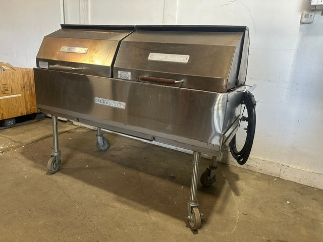 "MAGICATER" MOBILE COMMERCIAL N GAS OUTDOOR BBQ  GRILL W/ 8 BURNERS