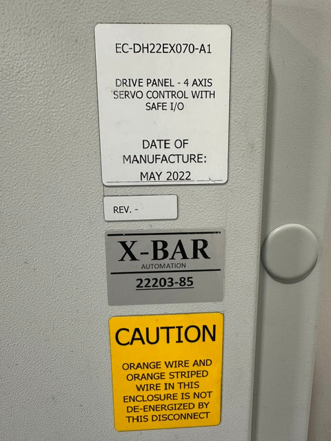 X-bar Automation electrical control drive servo panel with a E308M heat exchange