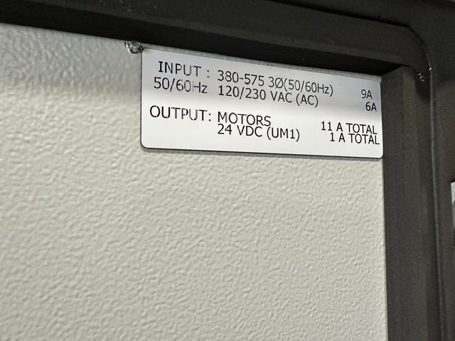 X-bar Automation electrical control drive servo panel with a E308M heat exchange