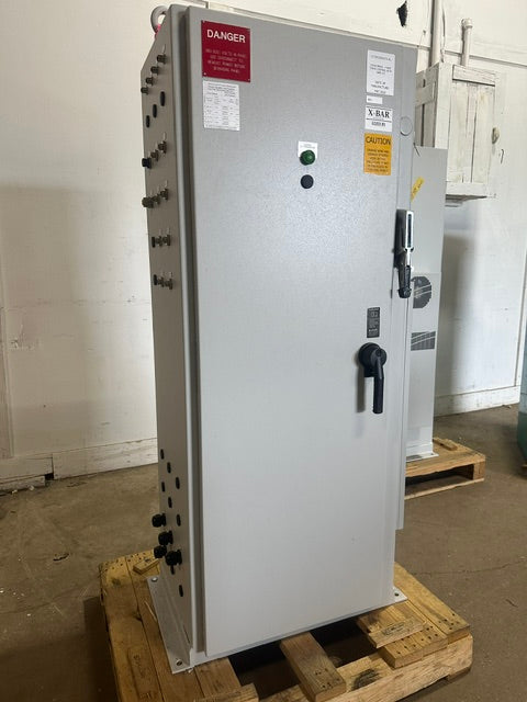 X-bar Automation electrical control drive servo panel with a E308M heat exchange