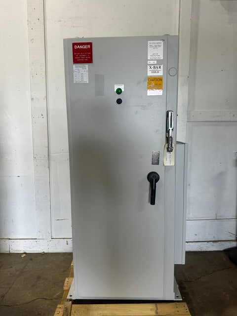 X-bar Automation electrical control drive servo panel with a E308M heat exchange