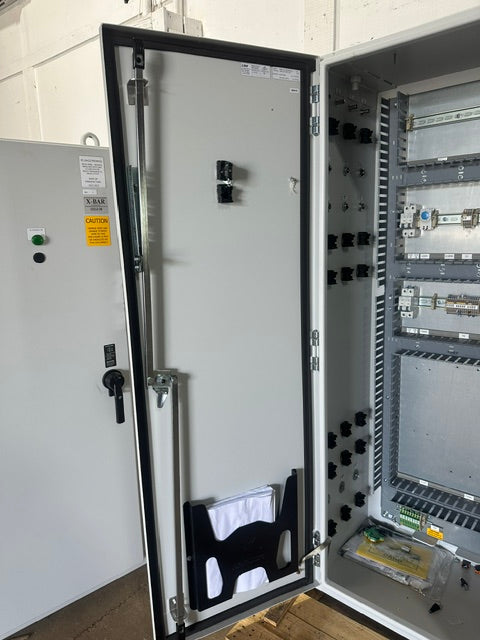 X-bar Automation electrical control drive servo panel with a E308M heat exchange