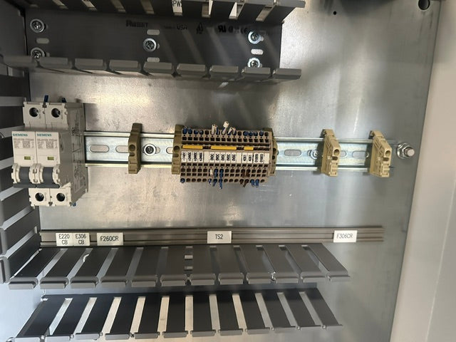 X-bar Automation electrical control drive servo panel with a E308M heat exchange