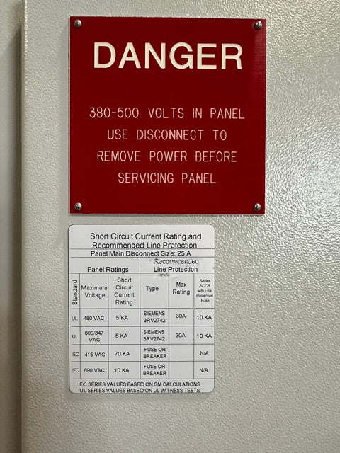 X-bar EC-DH22 Automation electrical control drive servo panel with a E308M heat exchange