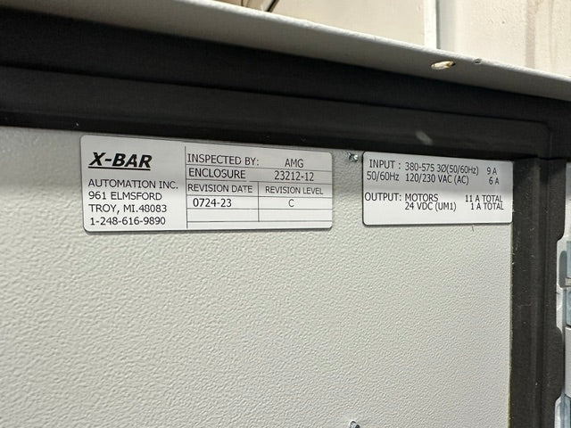 X-bar EC-DH22 Automation electrical control drive servo panel with a E308M heat exchange