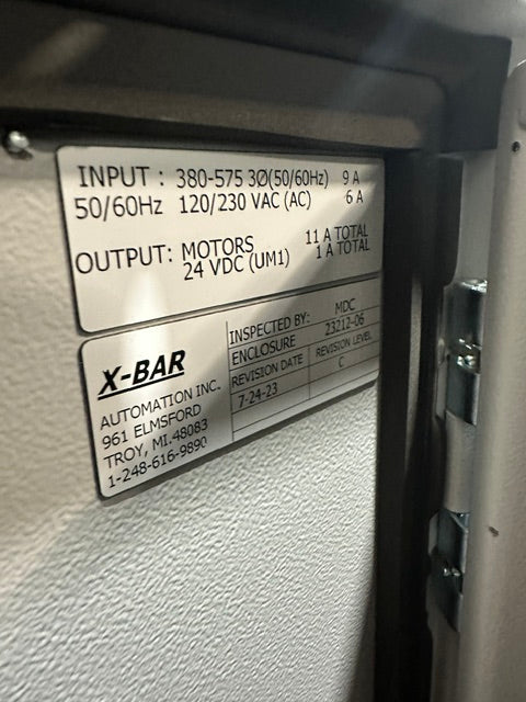 X-bar EC-DH22 Automation electrical control drive servo panel with a E308M heat exchange