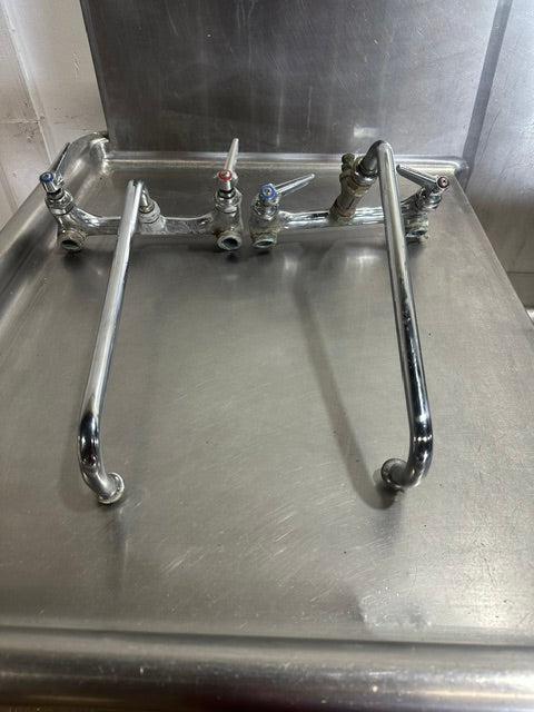 HEAVY DUTY STAINLESS STEEL 3 COMPARTMENT SINK 48x119x32 1/2, 15 GAUGE
