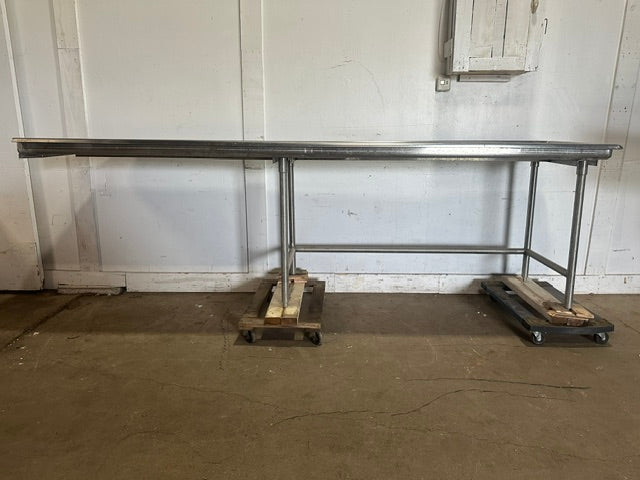 HEAVY DUTY COMMERCIALS.S LEFTSIDE CLEAN TABLE FOR DISHWSHER, 15 GAUGE