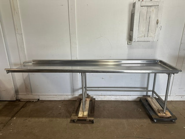 HEAVY DUTY COMMERCIALS.S LEFTSIDE CLEAN TABLE FOR DISHWSHER, 15 GAUGE