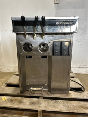 "STOELTING E131-38" AIR COOLED TWIN-TWIST SOFT SERVE  FROZEN YOGURT MACHINE,1PH