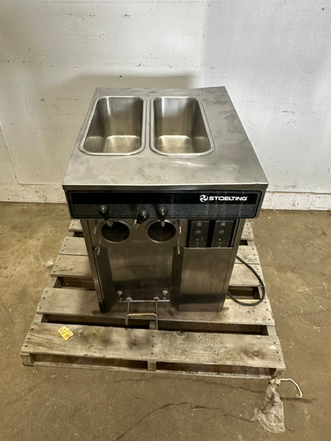 "STOELTING E131-38" AIR COOLED TWIN-TWIST SOFT SERVE  FROZEN YOGURT MACHINE,1PH