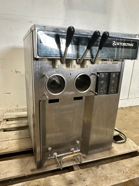"STOELTING E131-38" AIR COOLED TWIN-TWIST SOFT SERVE  FROZEN YOGURT MACHINE,1PH