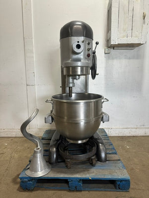 "HOBART L-800"208V 3PH COMMERCIAL 80Q DOUGH MIXER W/J HOOK, BOWL  BOWL ROLLER