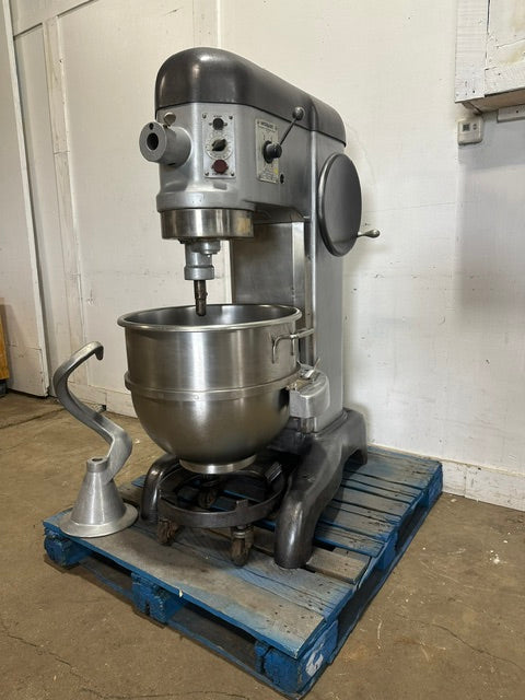 "HOBART L-800"208V 3PH COMMERCIAL 80Q DOUGH MIXER W/J HOOK, BOWL  BOWL ROLLER