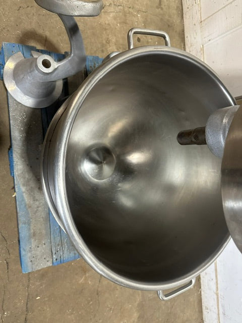 "HOBART L-800"208V 3PH COMMERCIAL 80Q DOUGH MIXER W/J HOOK, BOWL  BOWL ROLLER