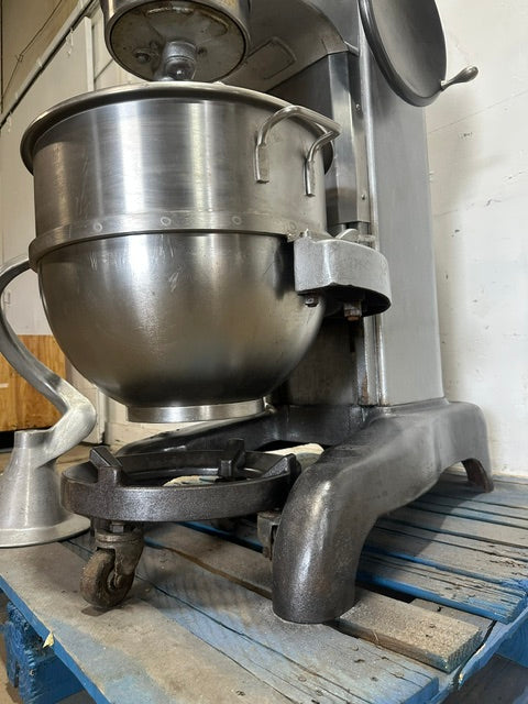"HOBART L-800"208V 3PH COMMERCIAL 80Q DOUGH MIXER W/J HOOK, BOWL  BOWL ROLLER