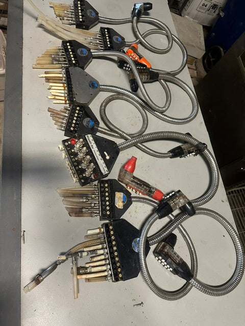 ***lot of 8*** 7 Bar-master and 1 wunder-bar soda gun/bargun