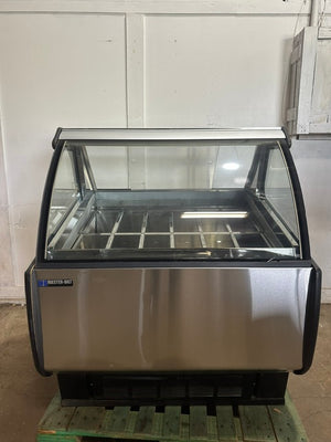 MASTER-BILT GEL-6 46"curved glass commercial gelato  ice cream merchandiser 1PH
