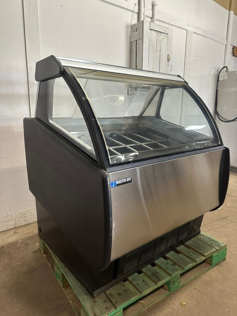 MASTER-BILT GEL-6 46"curved glass commercial gelato  ice cream merchandiser 1PH