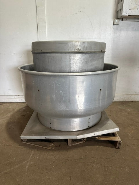 "DAYTON 4HX99A" CENTRIFUGAL UPBLAST ROOF EXHAUST FAN, BELT DRIVE (42" x 42"BASE)