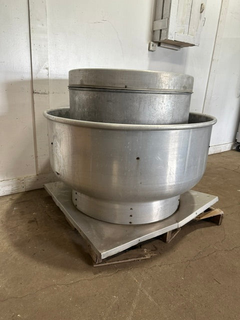 "DAYTON 4HX99A" CENTRIFUGAL UPBLAST ROOF EXHAUST FAN, BELT DRIVE (42" x 42"BASE)