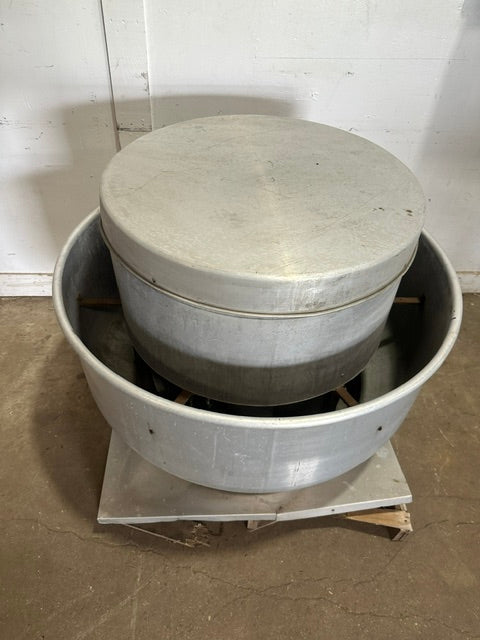 "DAYTON 4HX99A" CENTRIFUGAL UPBLAST ROOF EXHAUST FAN, BELT DRIVE (42" x 42"BASE)