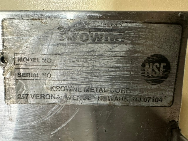 "KROWNE 10-24D"H-DUTY STAINLESS STEEL COLD PLATED ICE BIN 31.5"H x 24"W x18.5"D