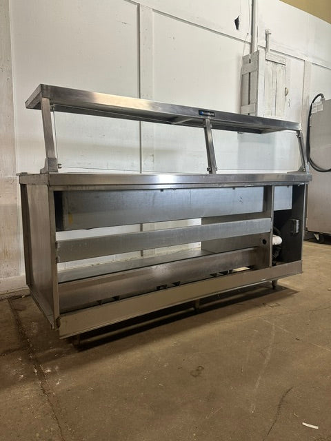 "DELFIELD CUSTOM MADE" S.S REFRIGERATED BUFFET TABLE W/SNEEZE GUARD