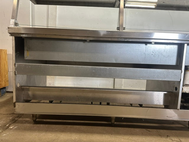 "DELFIELD CUSTOM MADE" S.S REFRIGERATED BUFFET TABLE W/SNEEZE GUARD